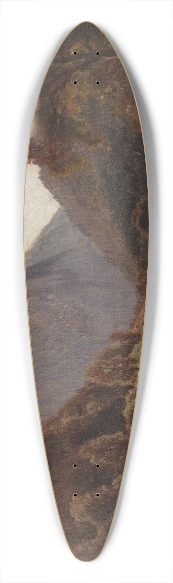 Paul Weber - Hudson River Landscape 39.3 inch art pintail longboard deck