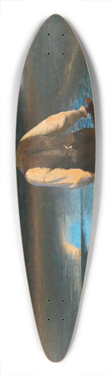 Paul Wilhelm Keller-Reutlingen - A Raft Ride on the Amper 39.3 inch art pintail longboard deck