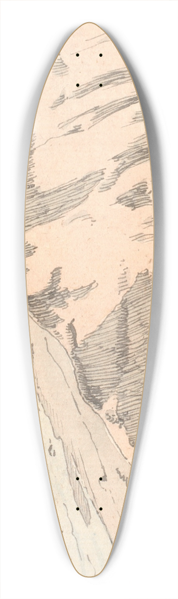 P. C. Skovgaard - Klften ved Helenes kilde i Tisvilde 39.3 inch art pintail longboard deck