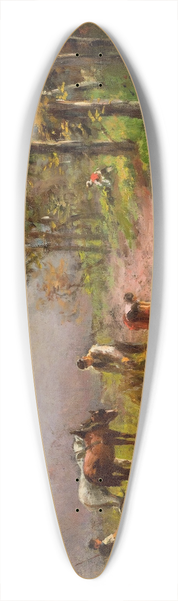 P. De Bruin - Hay Harvest 39.3 inch art pintail longboard deck