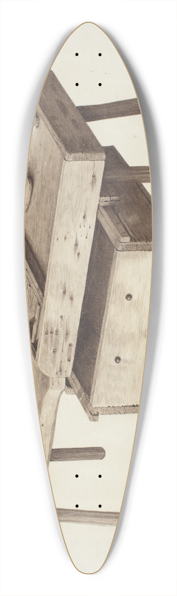 Pearl Davis - Shoemakers Bench 39.3 inch art pintail longboard deck