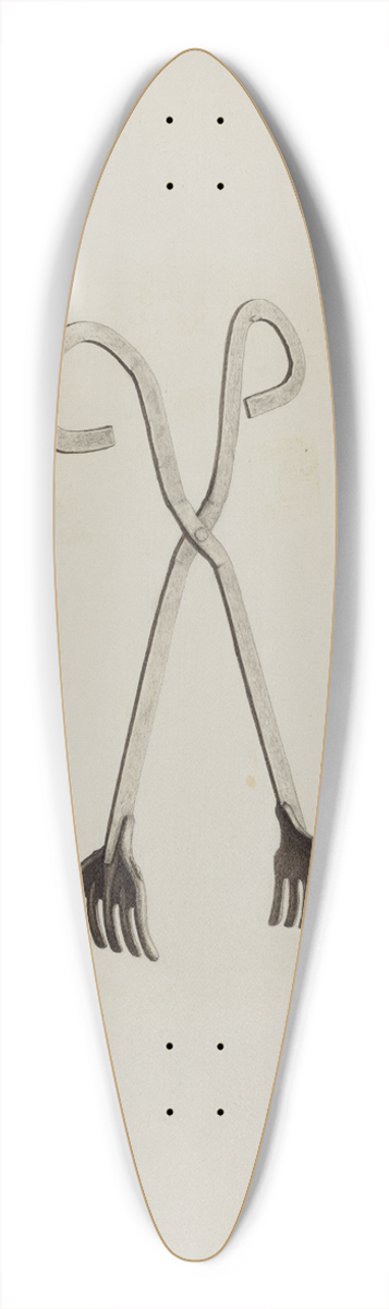 Pearl Davis - Tongs 39.3 inch art pintail longboard deck