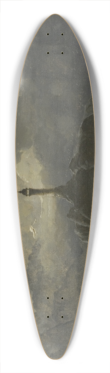 Peder Balke - Seascape 39.3 inch art pintail longboard deck