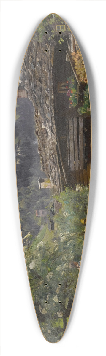 Peder Mrk Mnsted - A Cottage In Gastein, Austria 39.3 inch art pintail longboard deck