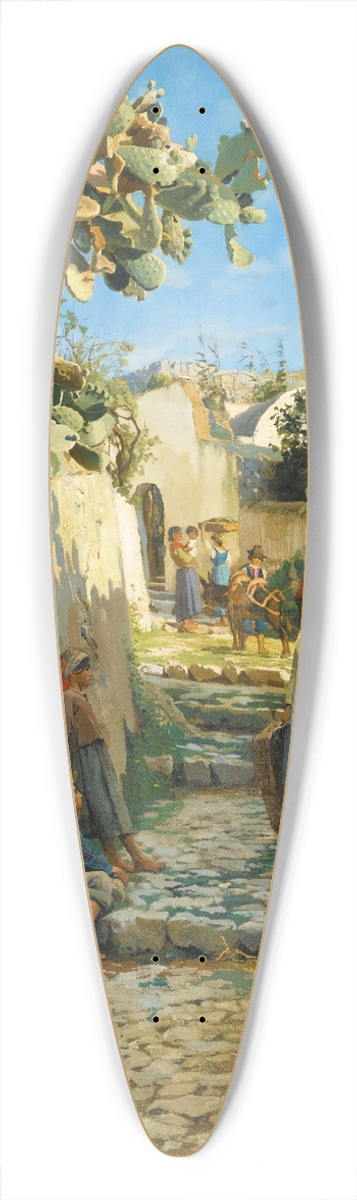 Peder Mrk Mnsted - Anacapri 39.3 inch art pintail longboard deck