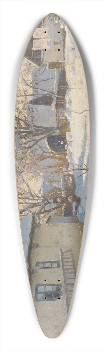 Peder Mrk Mnsted - Winter in Brndbyvester in Dnemark 39.3 inch art pintail longboard deck