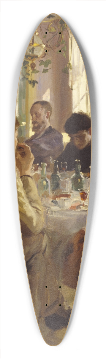 Peder Severin Kryer - Artists luncheon at Brndums Hotel 39.3 inch art pintail longboard deck
