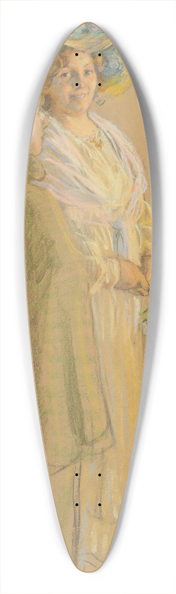 Peder Severin Kryer - Postmaster Schrder, Anna Ancher and Henny Brodersen 39.3 inch art pintail longboard deck