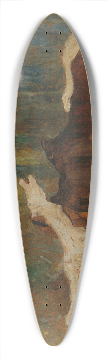 Pedro Figari - Lamento 39.3 inch art pintail longboard deck