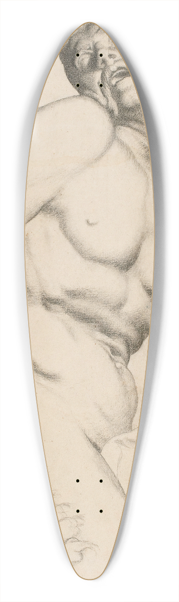 Pekka Halonen - Milo of Croton 39.3 inch art pintail longboard deck