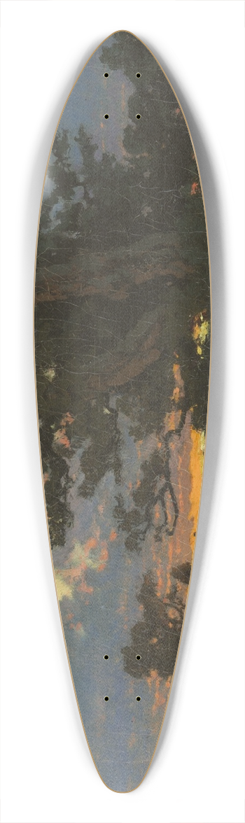Per Ekstrm - Landscape after Sunset 39.3 inch art pintail longboard deck