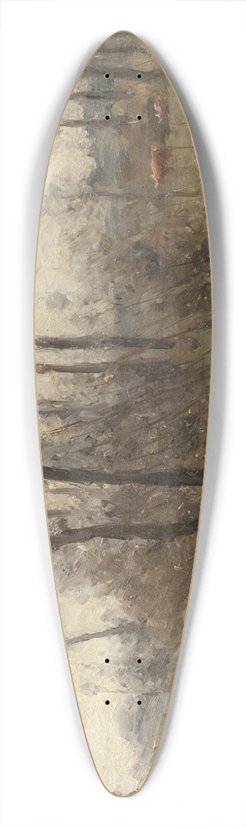 Per Ekstrm - Landscape with a Running Brook. Scene from the Carolles in Normandy 39.3 inch art pintail longboard deck