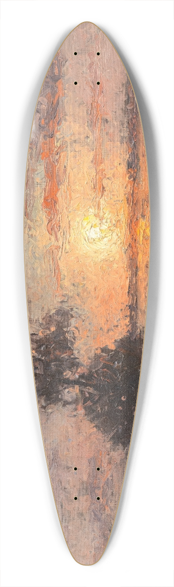 Per Ekstrm - Sunset 39.3 inch art pintail longboard deck