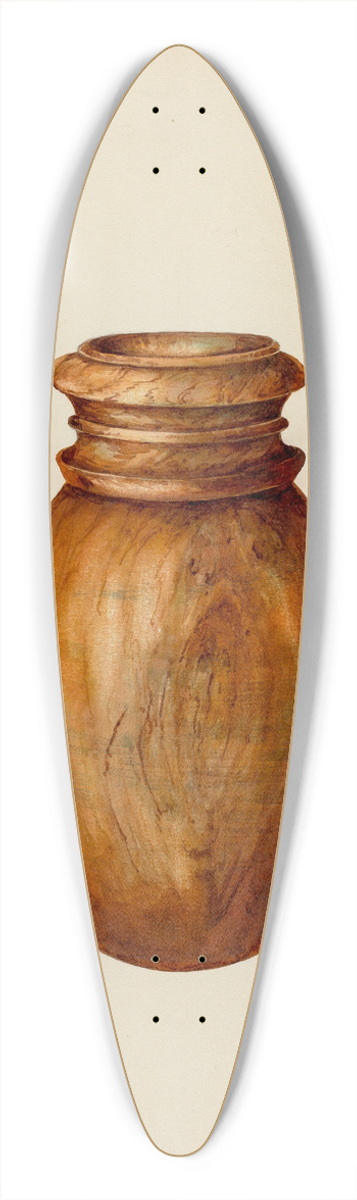 Peter Connin - Maple Vase 39.3 inch art pintail longboard deck