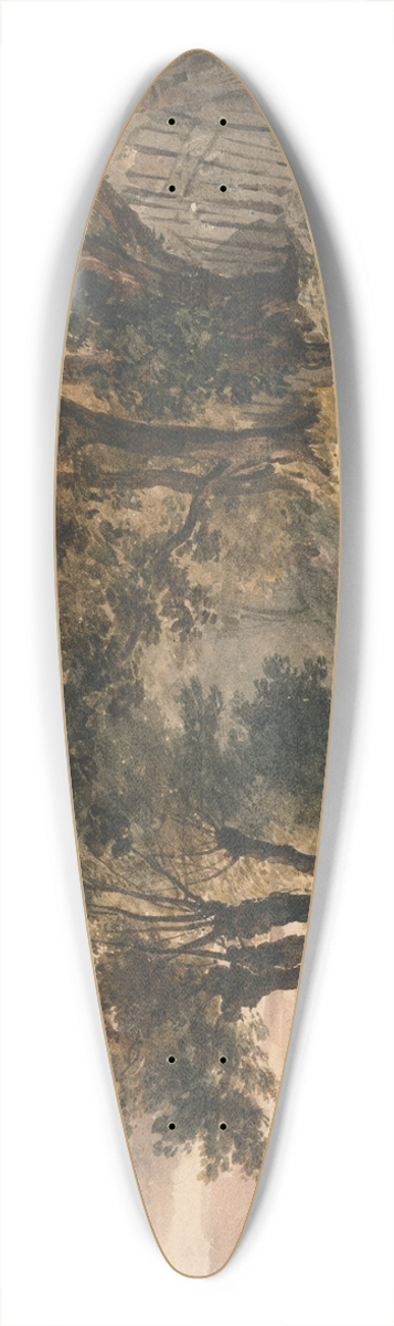 Peter DeWint - Bromley Hill 39.3 inch art pintail longboard deck