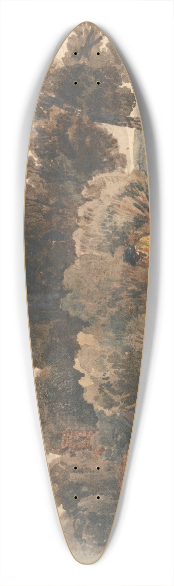 Peter DeWint - By the Wayside 39.3 inch art pintail longboard deck