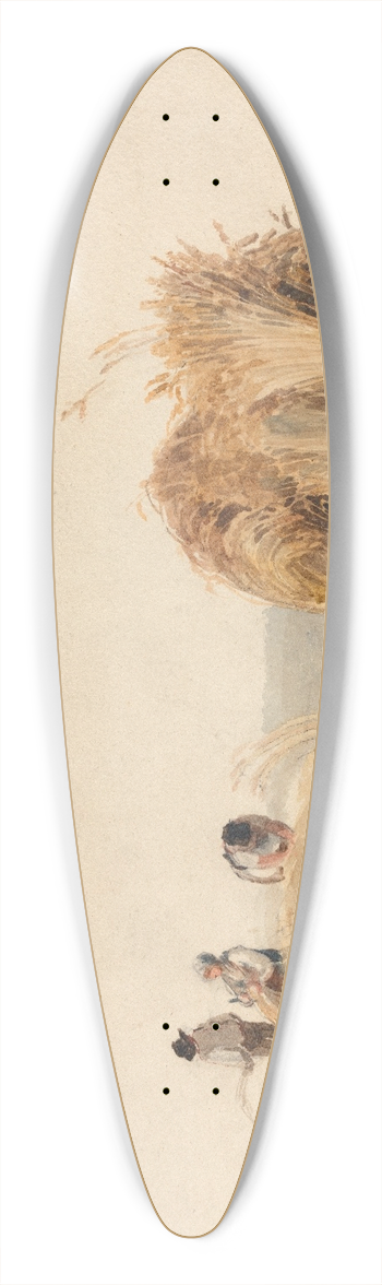 Peter DeWint - The Cornfield 39.3 inch art pintail longboard deck