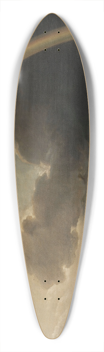 Peter Francis Bourgeois - Landscape with a rainbow 39.3 inch art pintail longboard deck