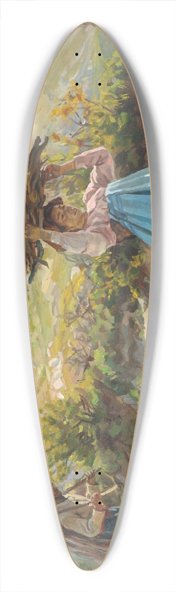 Peter Hansen - Italienske brndesamlere 39.3 inch art pintail longboard deck