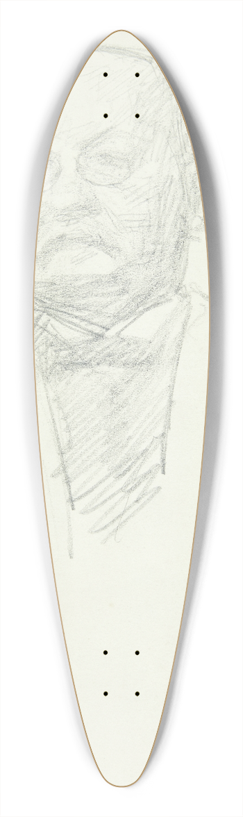 Peter Hansen - Portrt af maleren Kristian Zahrtman Brystbillede 39.3 inch art pintail longboard deck