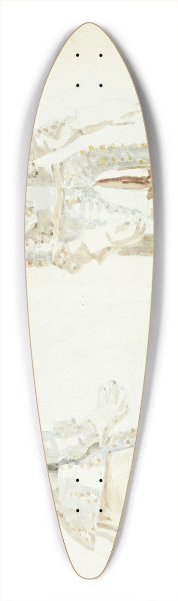 Peter Hansen - Studier af rustninger 39.3 inch art pintail longboard deck
