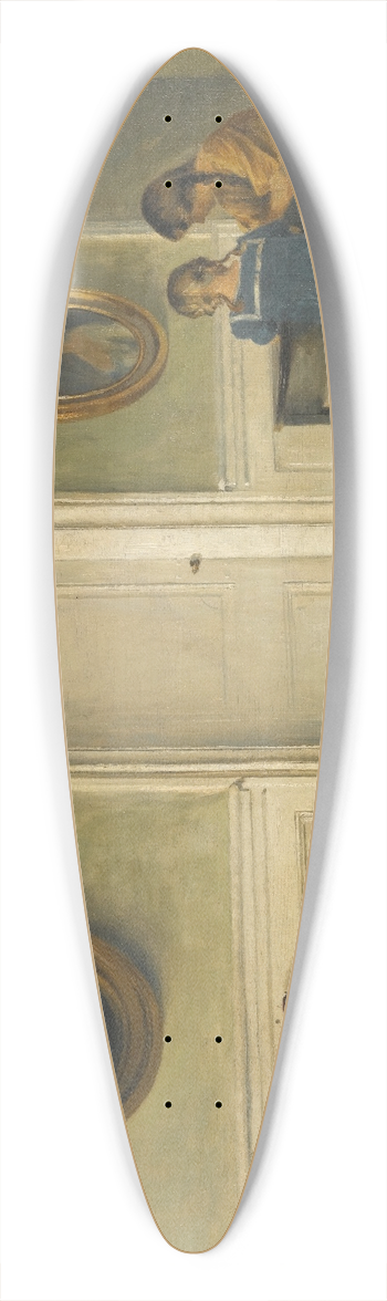 Peter Ilsted - The Artists Daughters In An Interior 39.3 inch art pintail longboard deck