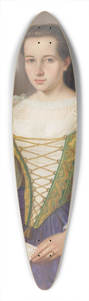 Peter Michal Boh - Portrait of Anna efrnkov 39.3 inch art pintail longboard deck