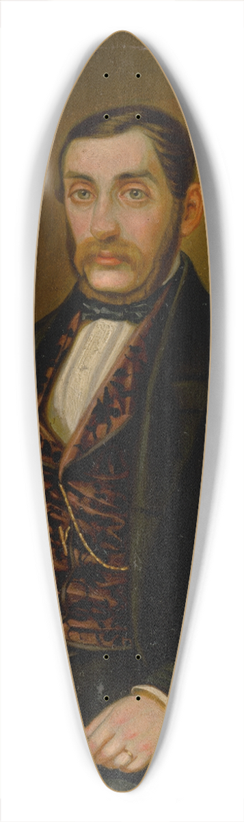 Peter Michal Boh - Portrait of Mr. Peter Makovick 39.3 inch art pintail longboard deck