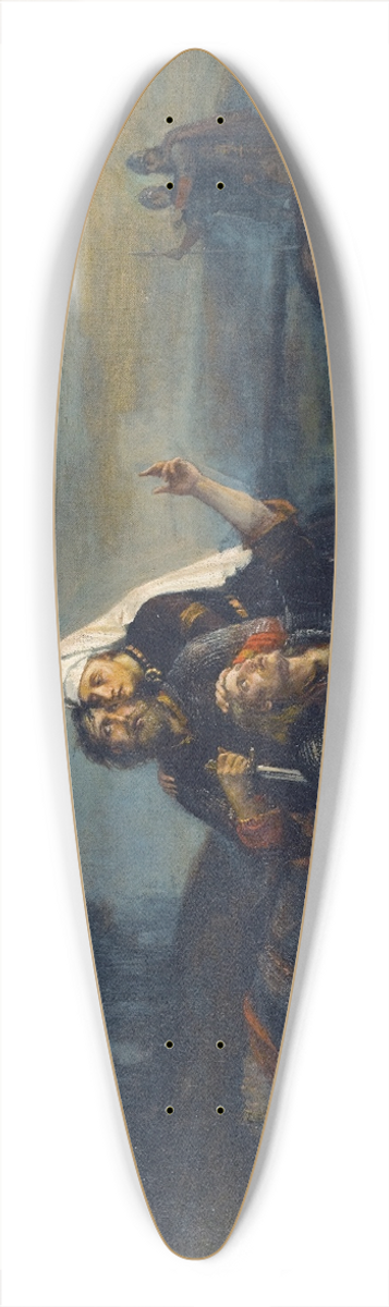 Peter Nicolai Arbo - After The Battle 39.3 inch art pintail longboard deck