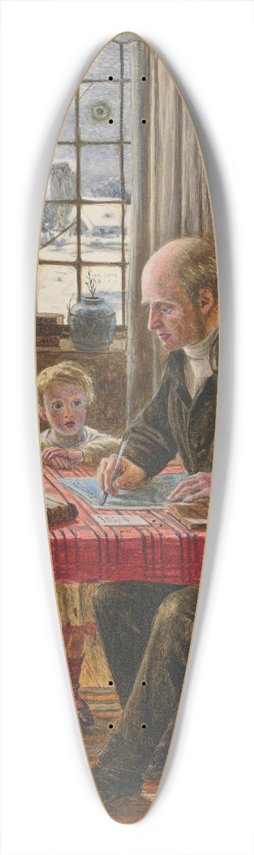Peter Paul Marshall - The labourer is worthy of his bread 39.3 inch art pintail longboard deck