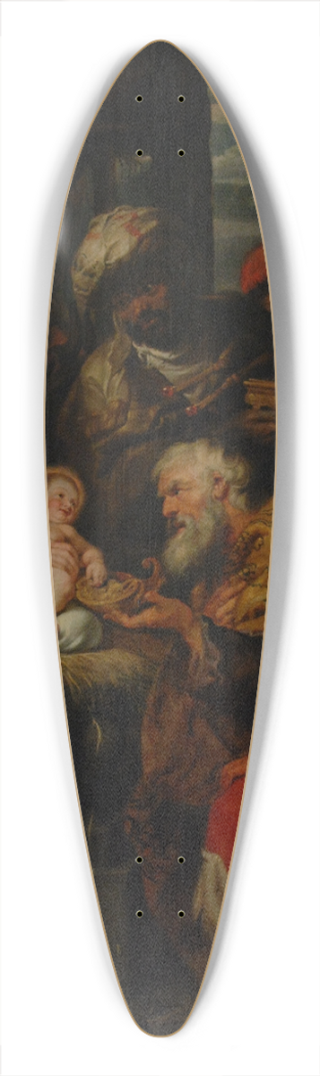 Peter Paul Rubens - Adoration of the Magi 39.3 inch art pintail longboard deck