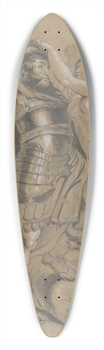 Peter Paul Rubens - Crowning ofMars 39.3 inch art pintail longboard deck