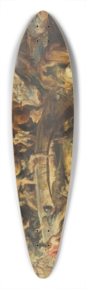 Peter Paul Rubens - The Amazon Battle 39.3 inch art pintail longboard deck