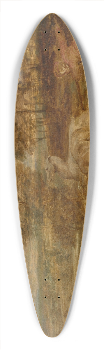 Peter Paul Rubens - The Deer Hunt 39.3 inch art pintail longboard deck