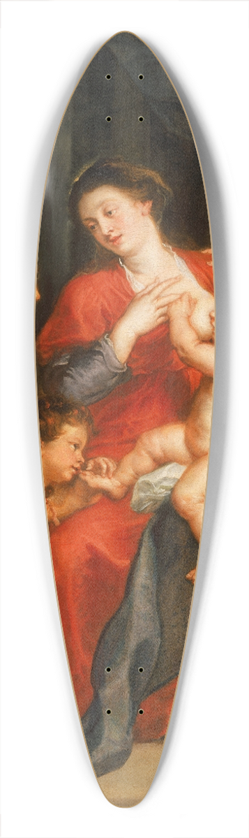 Peter Paul Rubens - The Virgin and Child with Sts. Elizabeth and John the Baptist 39.3 inch art pintail longboard deck