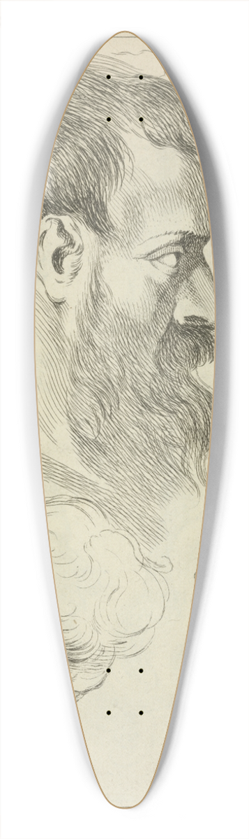 Peter Paul Rubens - Three studies of mens heads 39.3 inch art pintail longboard deck