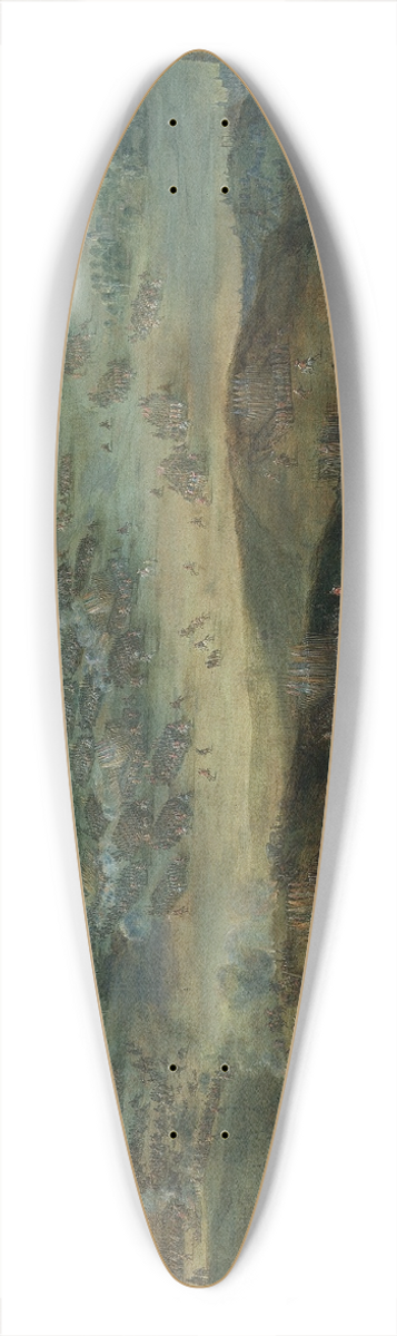 Peter Snayers - The Battle of Nrdlingen (1634) 39.3 inch art pintail longboard deck