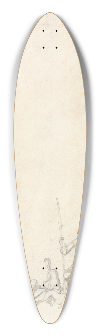 Peter Tillemans - Foxhunting; The Kill 39.3 inch art pintail longboard deck