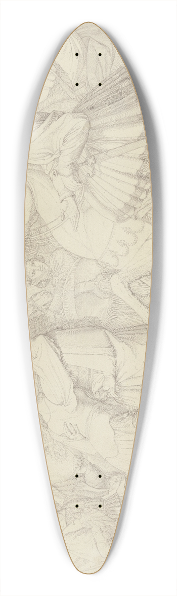 Peter von Cornelius - Untitled 39.3 inch art pintail longboard deck