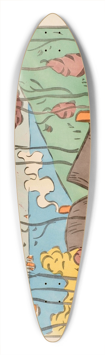 Philibert-Paul Charbonnier - Salon des Cent 39.3 inch art pintail longboard deck