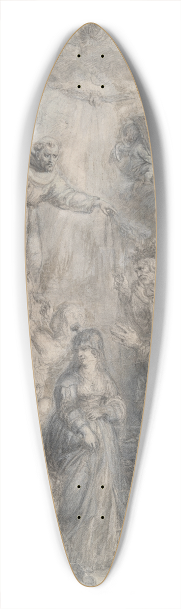Philip Fruytiers - The Distribution of FranciscanCords 39.3 inch art pintail longboard deck