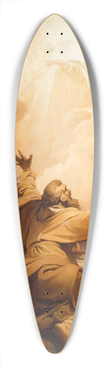 Philip James de Loutherbourg - Christ Appearing To The Disciples At Emmaus 39.3 inch art pintail longboard deck