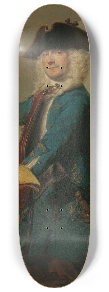 Cornelis Troost - Gerrit Sichterman (1688-1730). Quartermaster-General of the Cavalry, Colonel of the Oranje-Groningen Infantry Regiment, Commandant of Grave 8.25 inch art skate deck