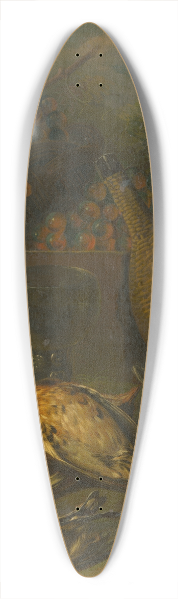 Philipp Ferdinand de Hamilton - Still Life with Fieldfares 39.3 inch art pintail longboard deck