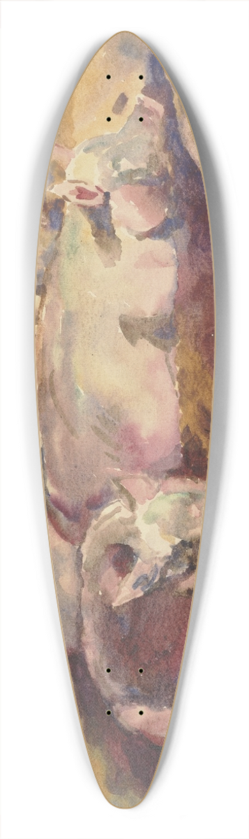 Philipp Franck - Pigsty 39.3 inch art pintail longboard deck