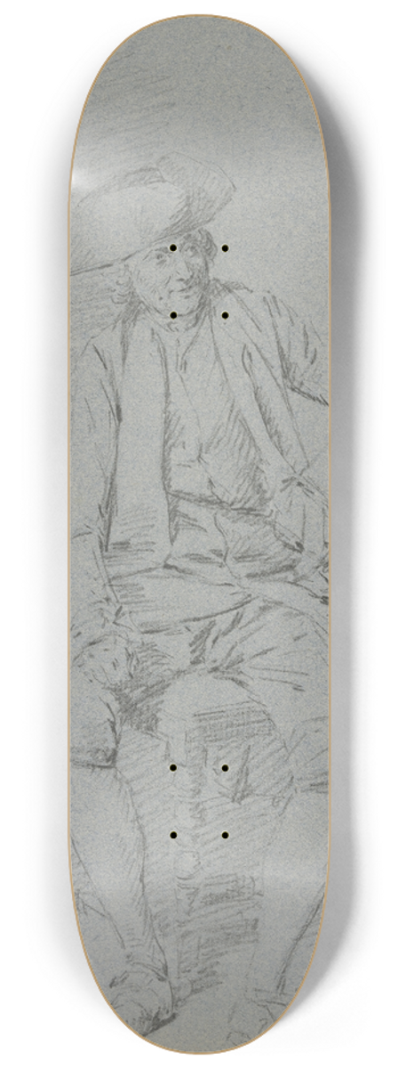 Cornelis Troost - Sitting cavalier 8.25 inch art skate deck