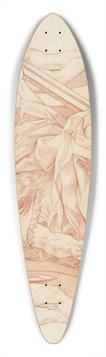 Philipp Jakob Becker - Moses, sitzend 39.3 inch art pintail longboard deck