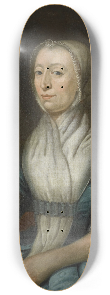 Cornelis Van Cuylenburgh II - Portrait of Eva Goudriaan-de Veer 8.25 inch art skate deck