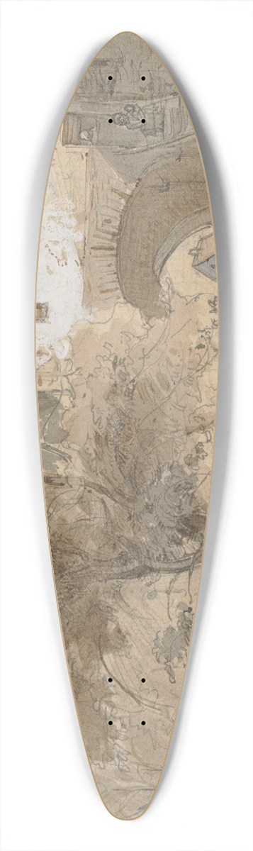 Philipp Rumpf - Unter einer Schleuse am Zoo 39.3 inch art pintail longboard deck