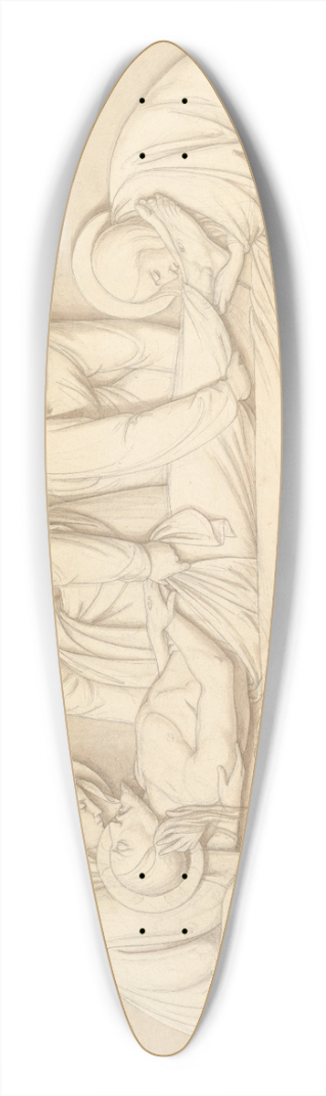 Philipp Veit - The Entombment 39.3 inch art pintail longboard deck